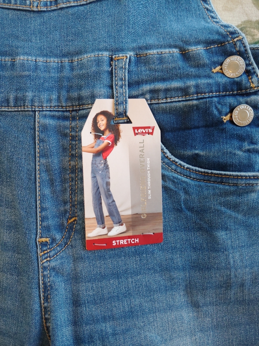 Levi's Blue Classic Denim Girl's Overalls Size 14 NWT - Picture 13 of 15